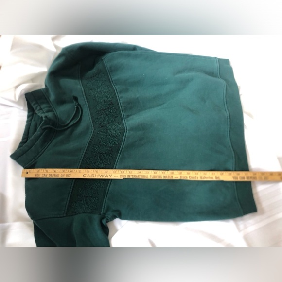 Vtg Weekend Edition Forest Green Sweat Shirt - Picture 9 of 16